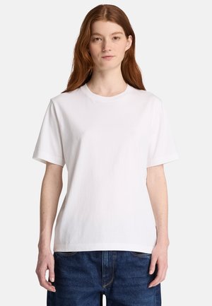 Timberland, CRAFTED CREW SHORT SLEEVES TEE. - Camiseta básica - white