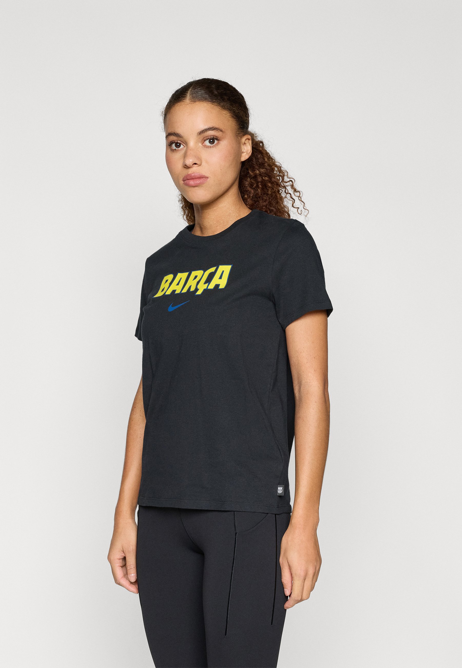 Nike Performance FCB BARCA TEE - T-shirt print - black/zwart