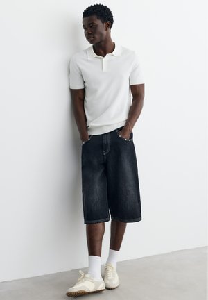 PULL&BEAR, SHORT SLEEVE - Bluză polo - white