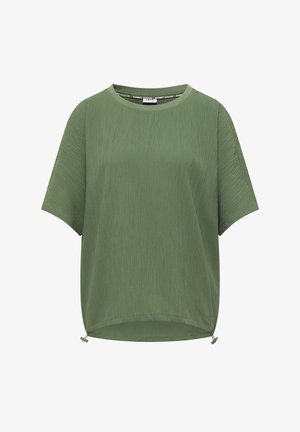 Cecil, DROPPED SHOULDER BLUSENSHIRT IN UNIFARBE - Blusa - deep matcha green