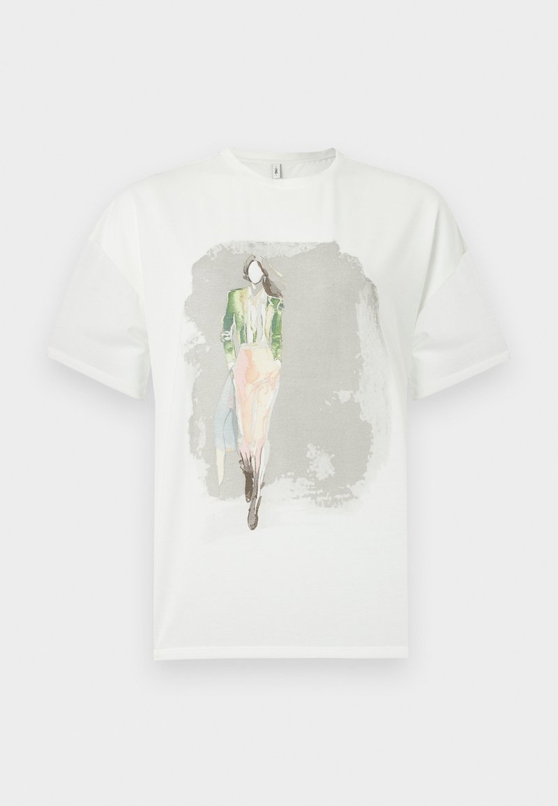 Only T-shirt print crème Only T-shirt print crème