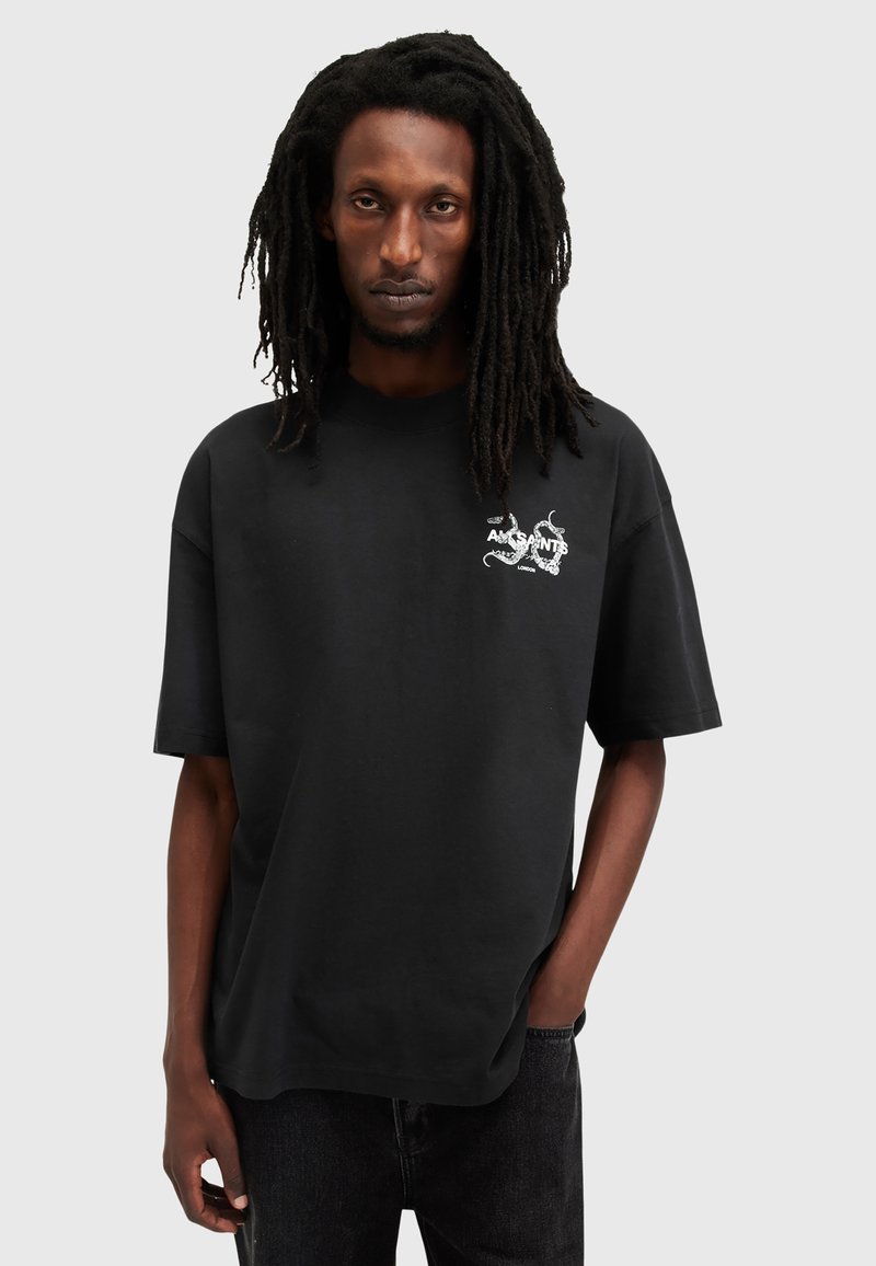AllSaints CEREMONY - T-shirt imprimé - jet black