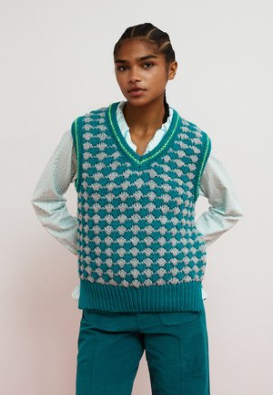 VEST CRISSCROSS - Vestă - turquesa