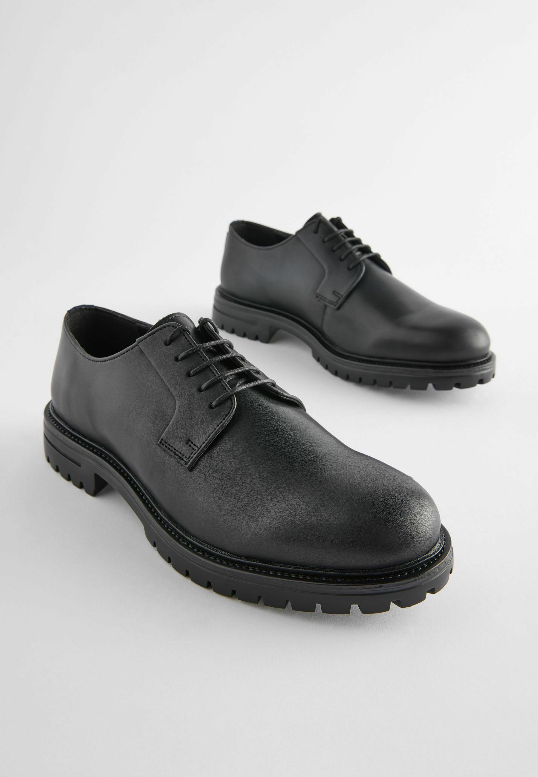 Next CLEATED DERBY - REGULAR FIT - Smart lace-ups - black - Zalando