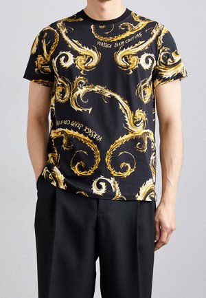 T-shirt med print - black