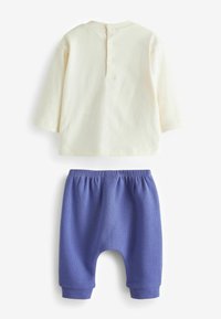 Next 2 PIECE SET - Leggings - Pantaloni - white  blue safari character