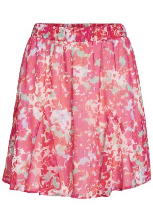VILA, VIFALIA SHORT SKIRT - Minifalda - anemone