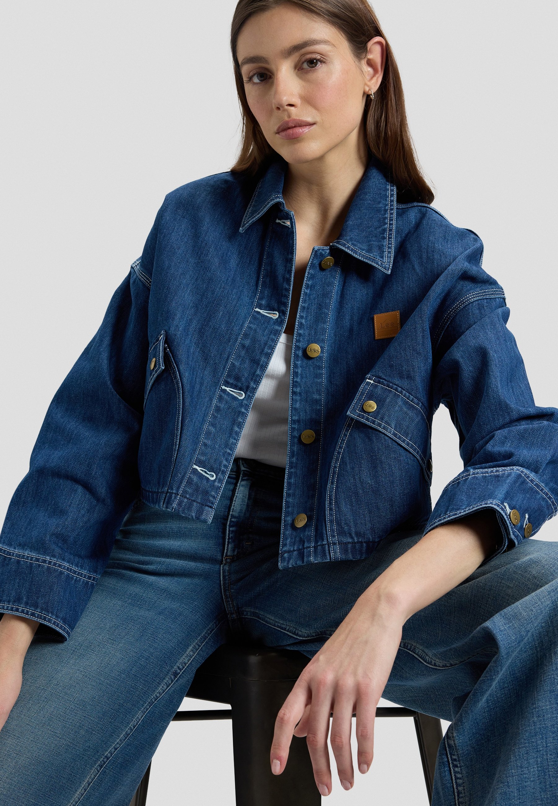 Lee Denim jacket - mid dark shade/blue denim - Zalando.ie