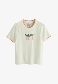 Non sélectionné, ecru embroidered