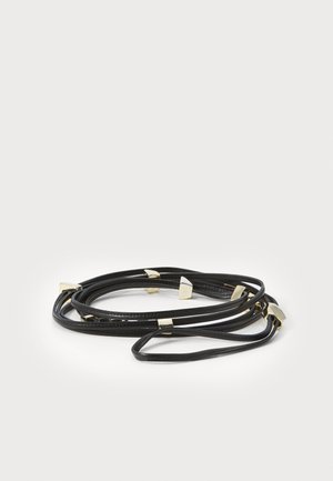 BELT TUBOLARE - Waist belt - black/brushed gold-coloured