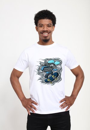 MATT KEELING FLYBOY - T-shirt con stampa - white