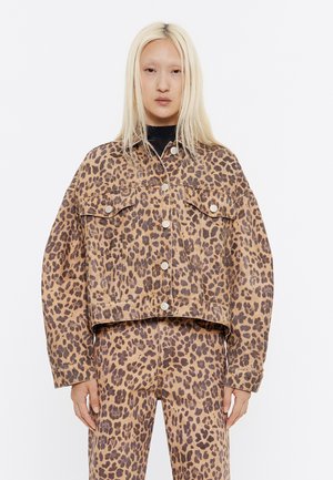 CAZADORA LEOPARD NATURAL - Denimová bunda - leopard natural