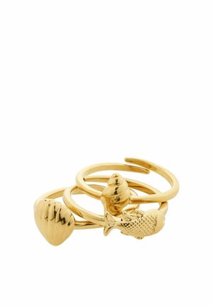 BREEZE 3 PACK - Ringe - gold