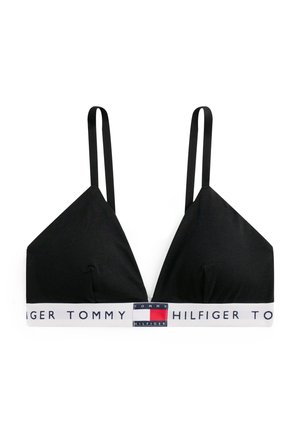 Tommy Hilfiger, HERITAGE LOGO REMOVABLE PADDING TRIANGLE BRA - Triangel BH - black