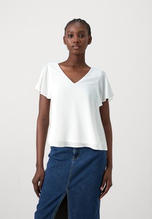 VIMICADA V NECK  - Blūze - cloud dancer
