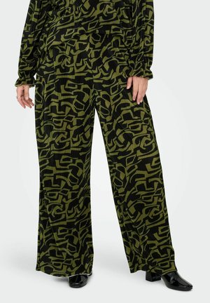 PLISSEE CARMIKA - Pantalones - peat moss