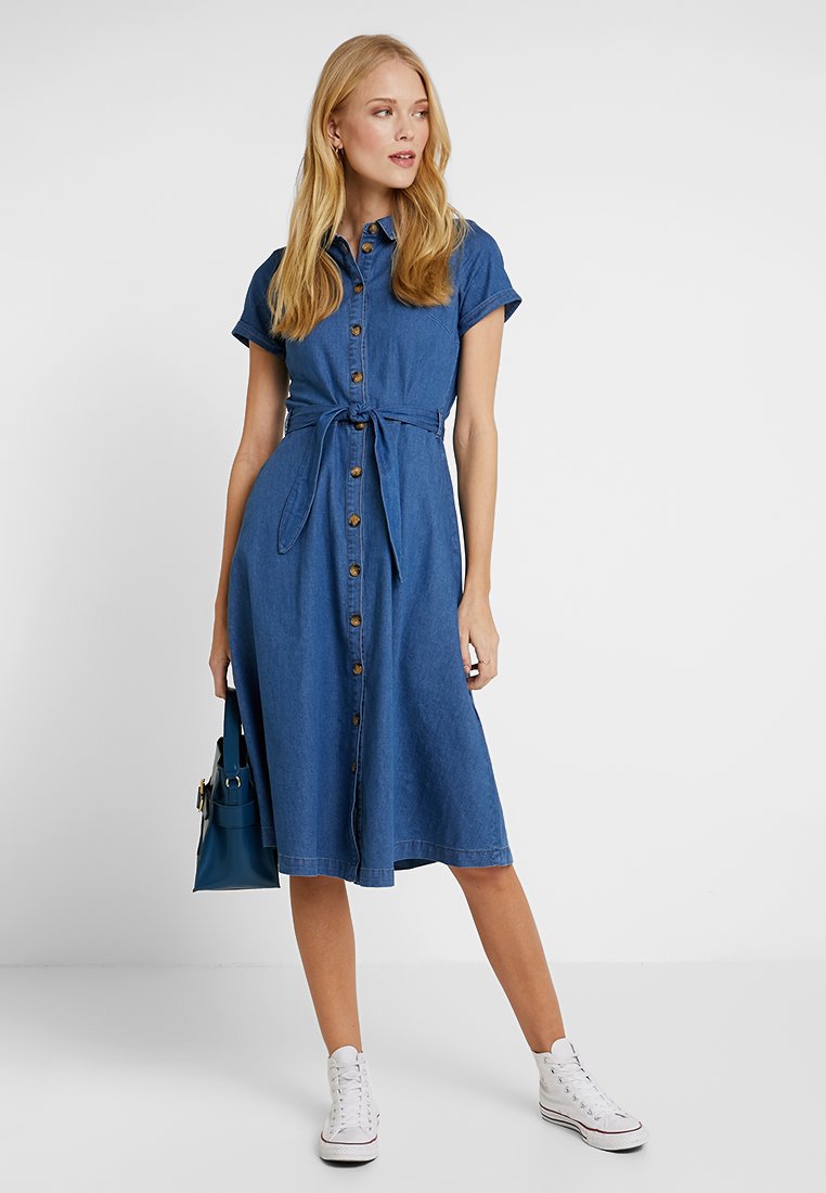King Louie OLIVE DRESS - Denim dress - river blue/blue - Zalando.co.uk