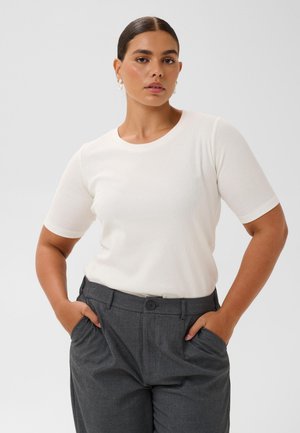 Kaffe Curve, KCCARINA - T-shirt basique - chalk