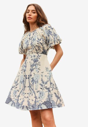 Lipsy PUFF SLEEVE  REGULAR FIT - Dnevna obleka - white