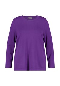 Samoon Stickad tröja - purple