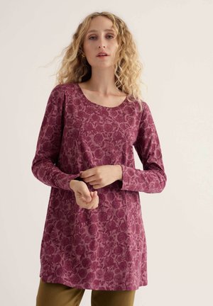 Seasalt Cornwall, SEASALT CORNWALL L/S SCREENPRINT TUNIC - Long sleeved top - pink - allium flowers dried rose