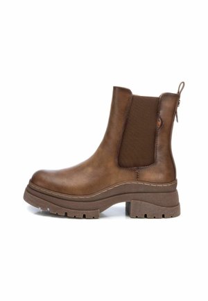 Stivaletti con plateau - taupe