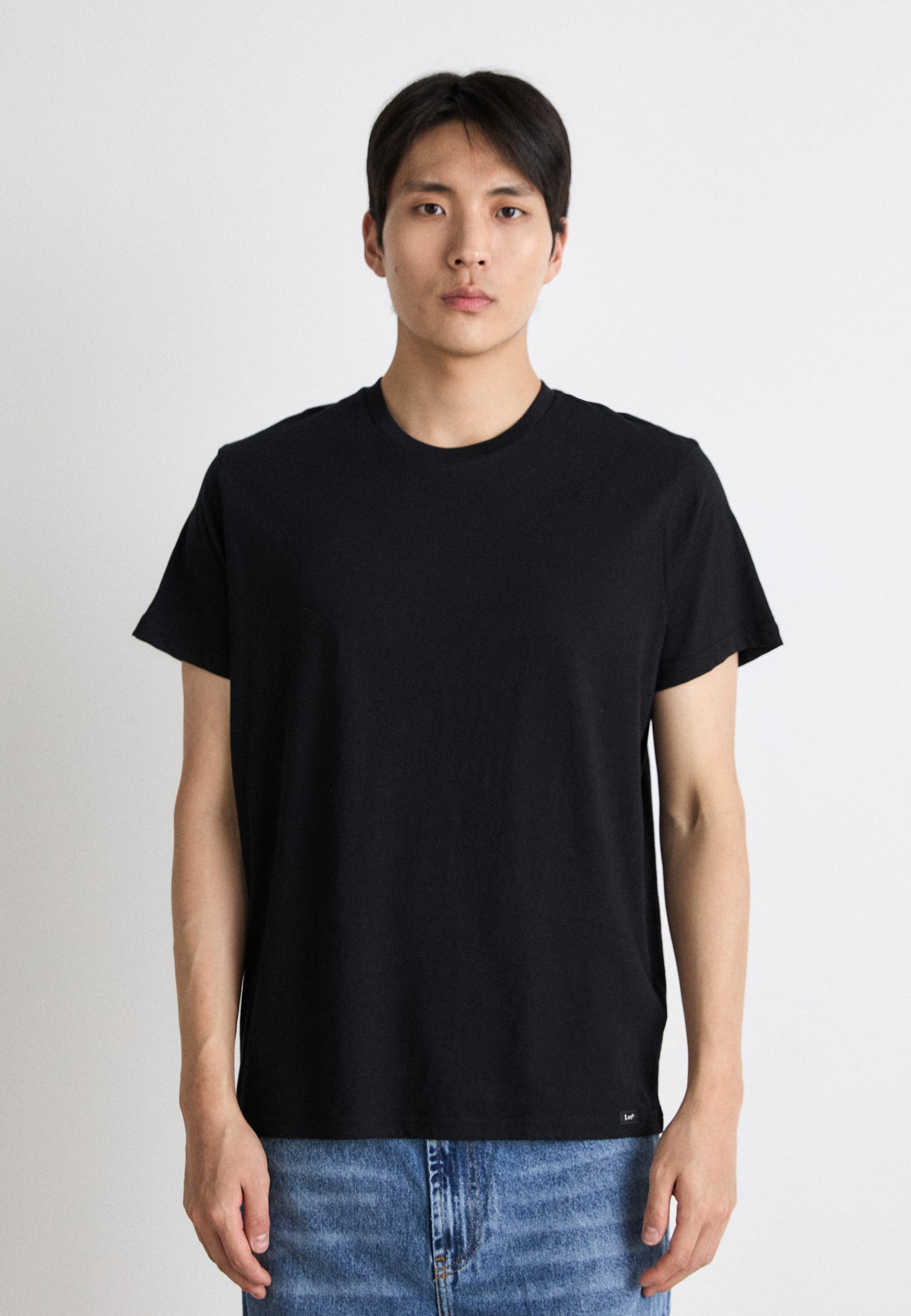 【XXL】ennoy S/S 2 PACK T-SHIRT (BLACK) Lee TWIN CREW 2 PACK - Basic T-shirt - black/white/black - Zalando