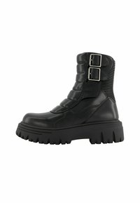 WITH BUCKLES  - Bottines de cowboy / motard - black