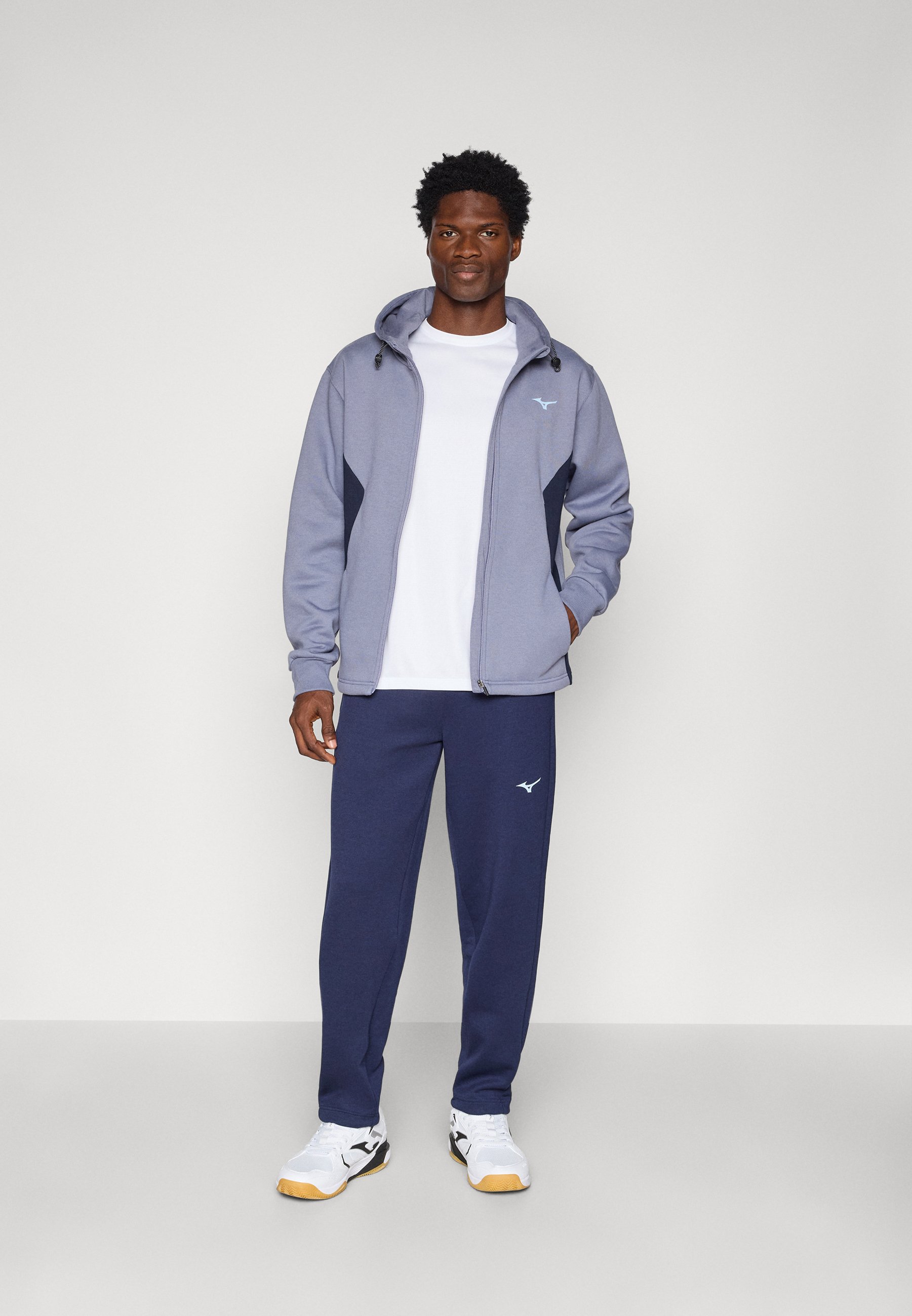 Mizuno ATHLETICS JACKET - Zip-up sweatshirt - blue granite/blue