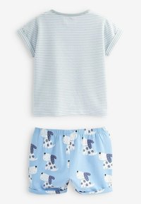 Babyhug Knit Shorts Fox Print Pack of 2 - Blue Orange