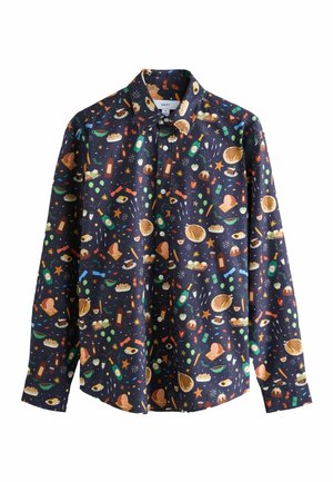 Next LONG SLEEVE CHRISTMAS - REGULAR FIT - Pluus - navy blue christmas dinner