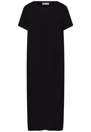 Street One, MIDI DRESS WITH SHORT-SLEEVE WITH SLOT DETAIL - Robe en jersey - black