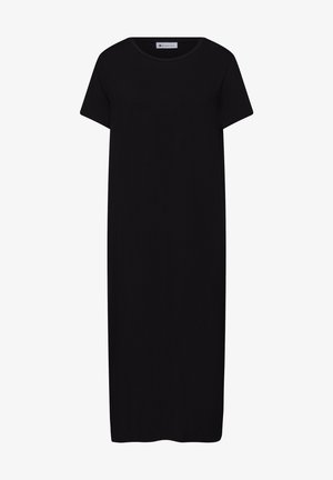 Street One, MIDI DRESS WITH SHORT-SLEEVE WITH SLOT DETAIL - Robe en jersey - black