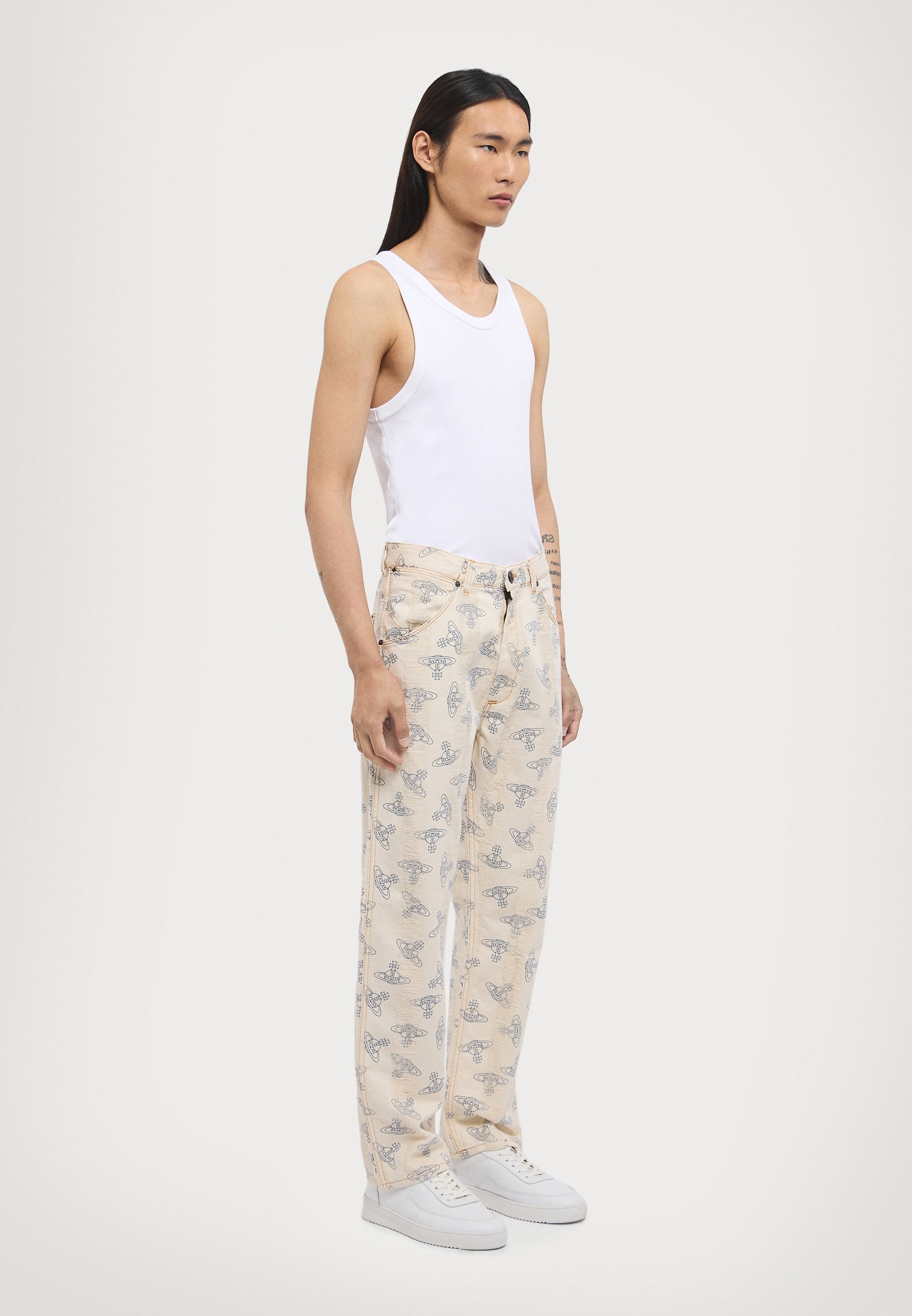 Vivienne Westwood RANCH - Straight leg jeans - off white Vivienne Westwood RANCH - Straight leg jeans - off white