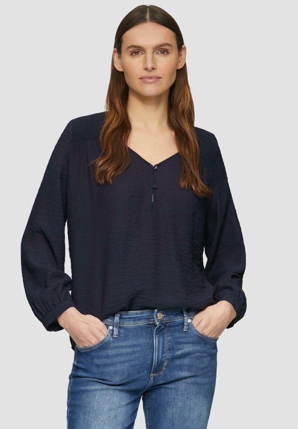 STRUKTURIERTE MIT V-AUSSCHNITT - Bluse