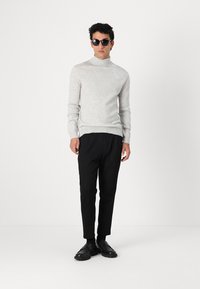 pure cashmere MEN TURTLE NECK SWEATER - Camisola - grey