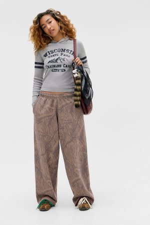 HUNTER BAGGY JOG - Tréningruha alsók - brown tiger