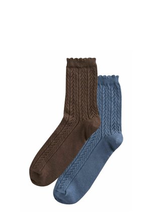2 PACK - Socken - chocolate brown blue