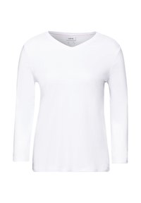 BASIC V-NECK - Långärmad tröja - weiß