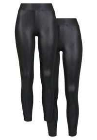 Urban Classics - 2 PACK - Leggings - black Miniaturebillede 1