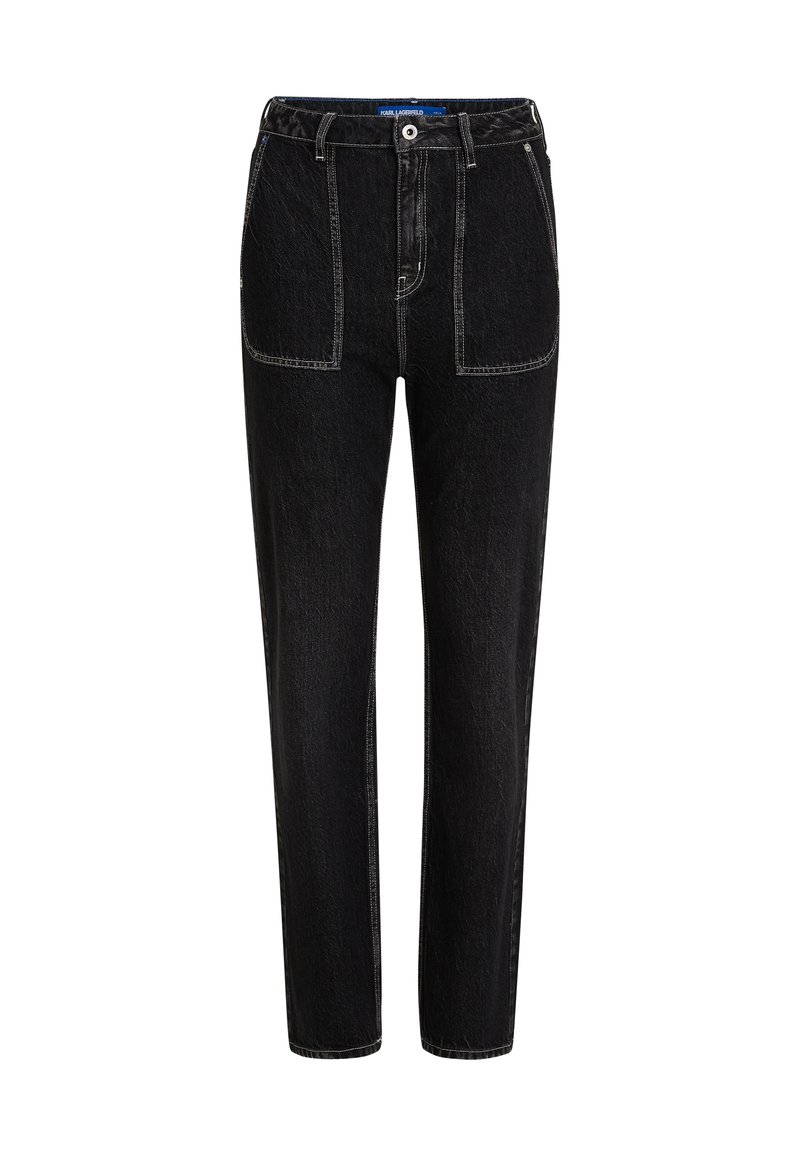 Karl Lagerfeld Jeans Straight leg jeans gemêleerd zwart Karl Lagerfeld Jeans Straight leg jeans gemêleerd zwart