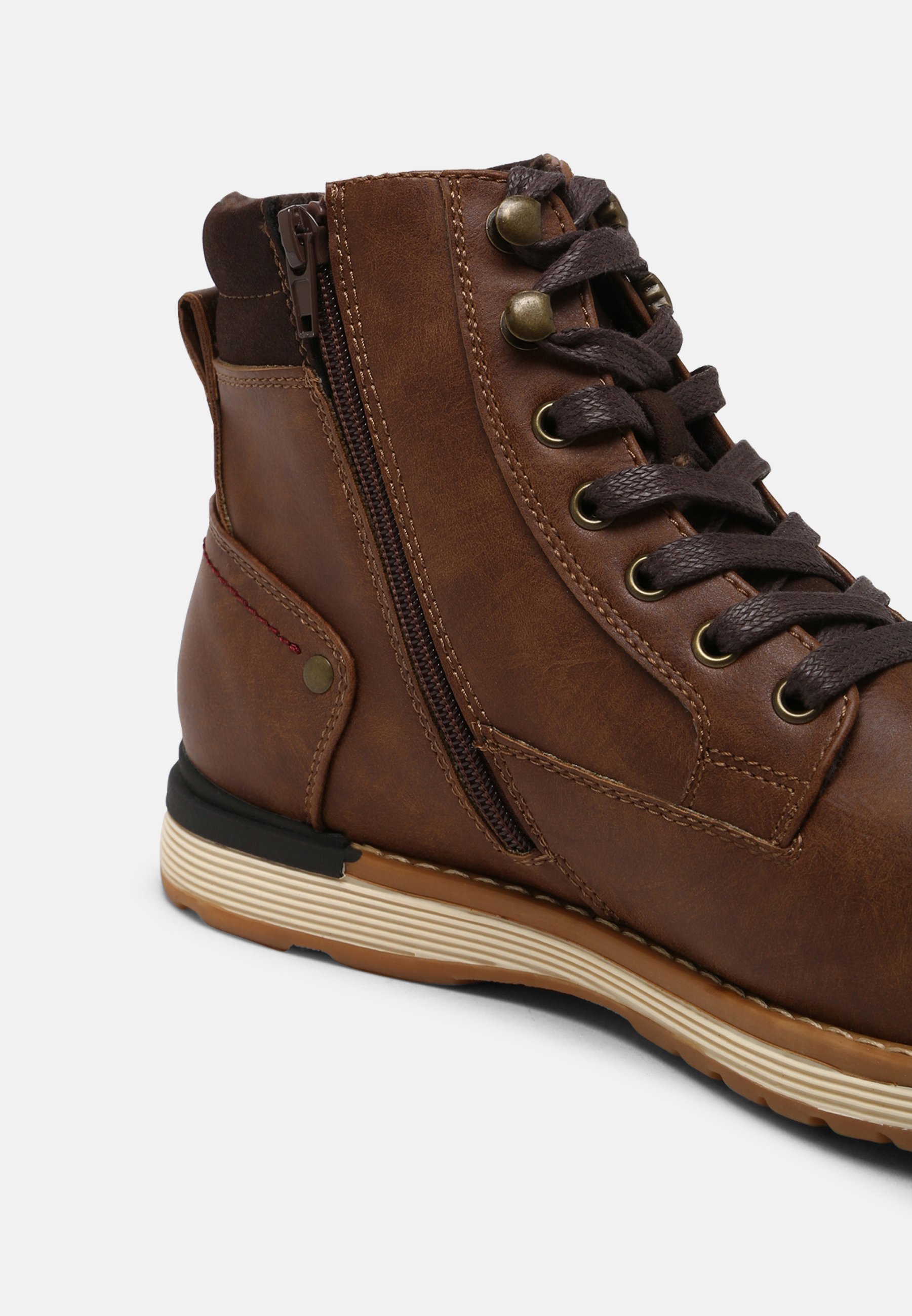 Pier One Botines con cordones - brown/marrón - Zalando.es