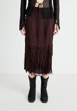 Pencil skirt - burgundy
