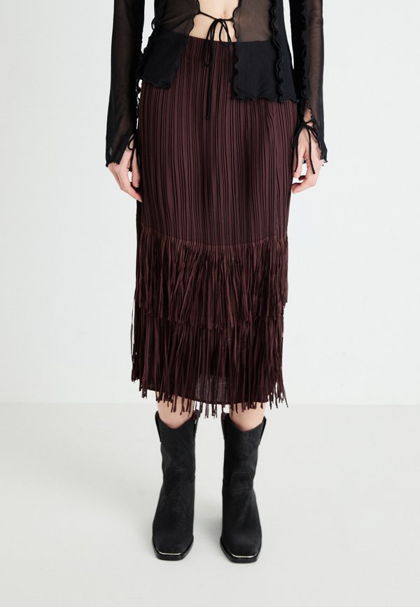 SKIRT - Pencil skirt - burgundy