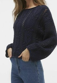 Vero Moda Stickad tröja - dark blue