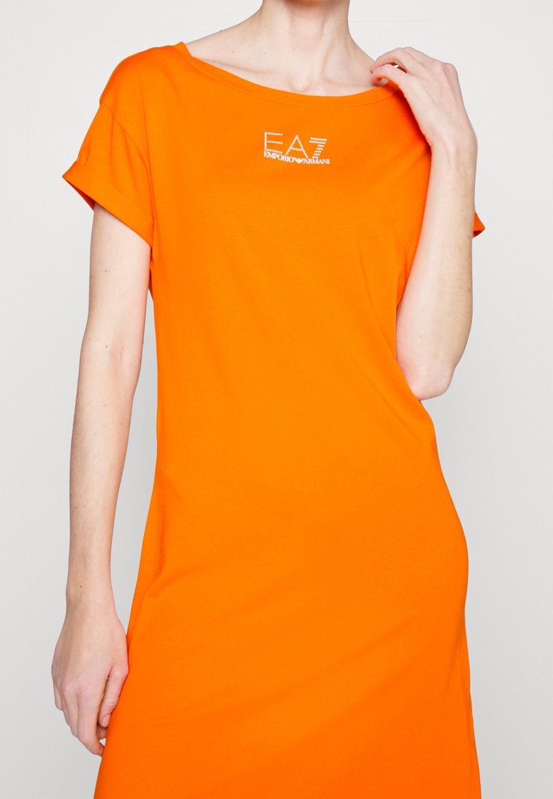 EA7 Emporio Armani Jersey dress - orange - (Pre-owned) - Zalando.ie