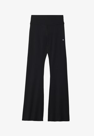 Even&Odd active ESSENTIAL HIGH RISE FLARED LEGGINGS - Pajkice - black