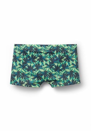 Short de bain - blau y stampa palme