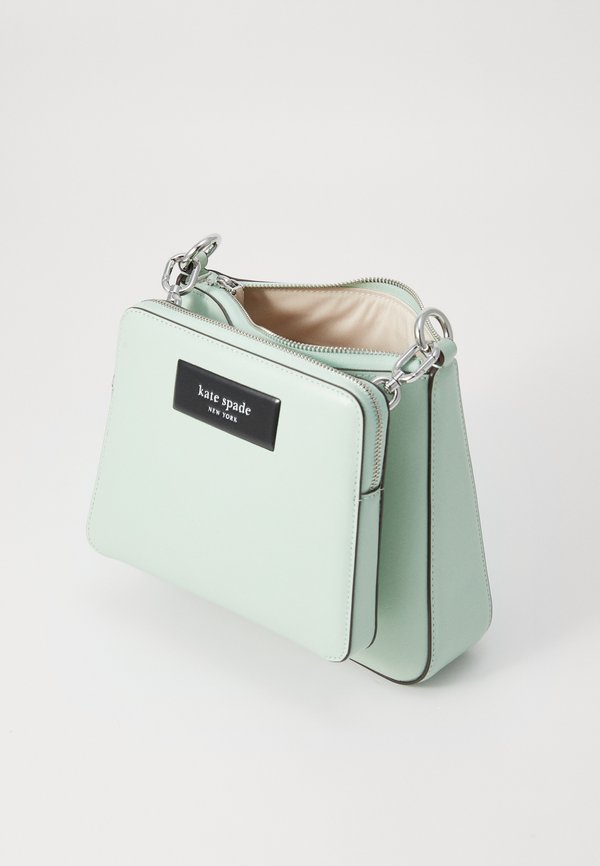 LABEL CROSSBODY - Cross body bag - pistachio ice2