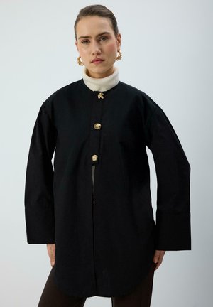 GOLD BUTTON - Blūze - black